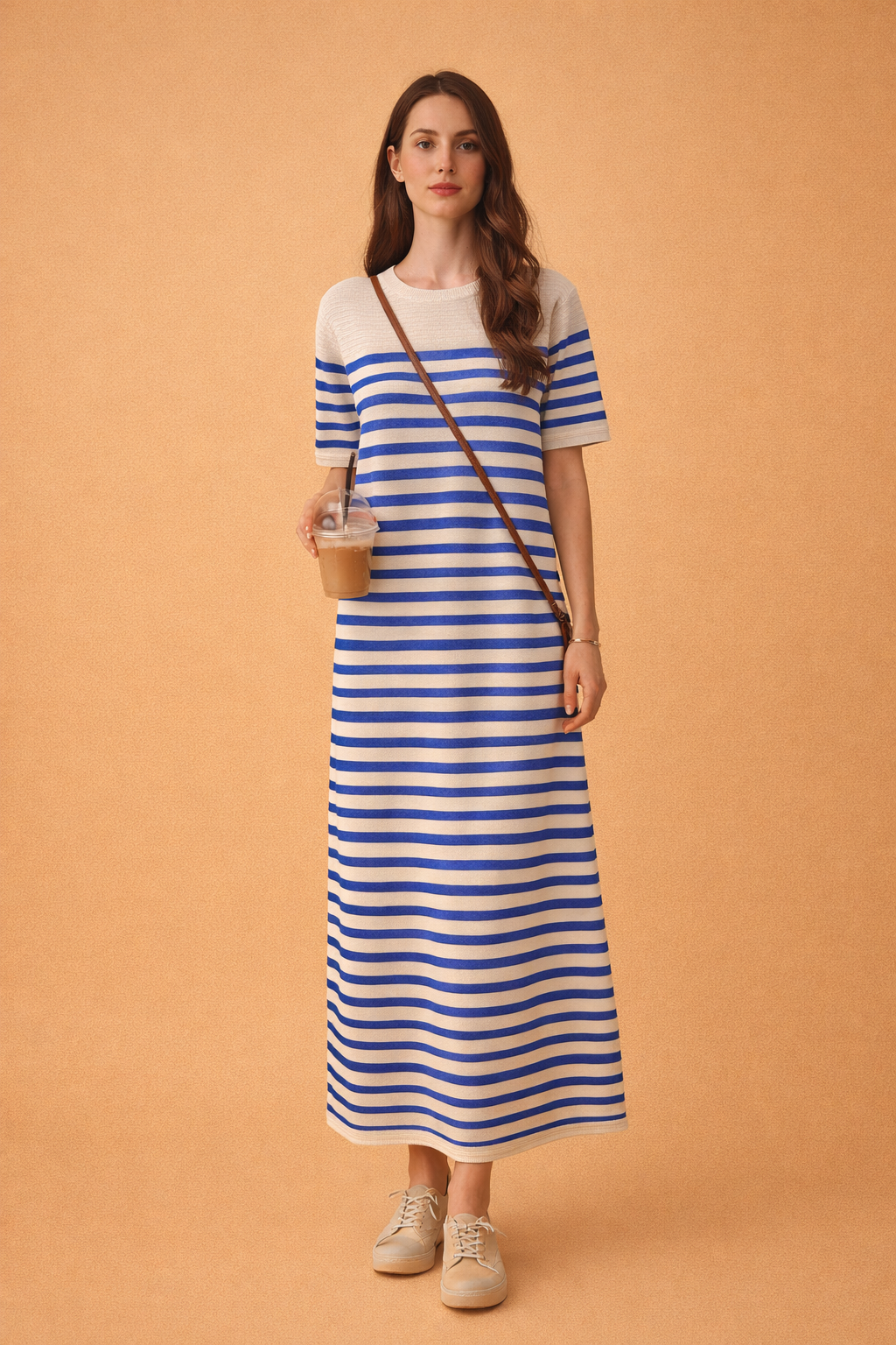 Adeline | Summer dress with striped t-shirt 1