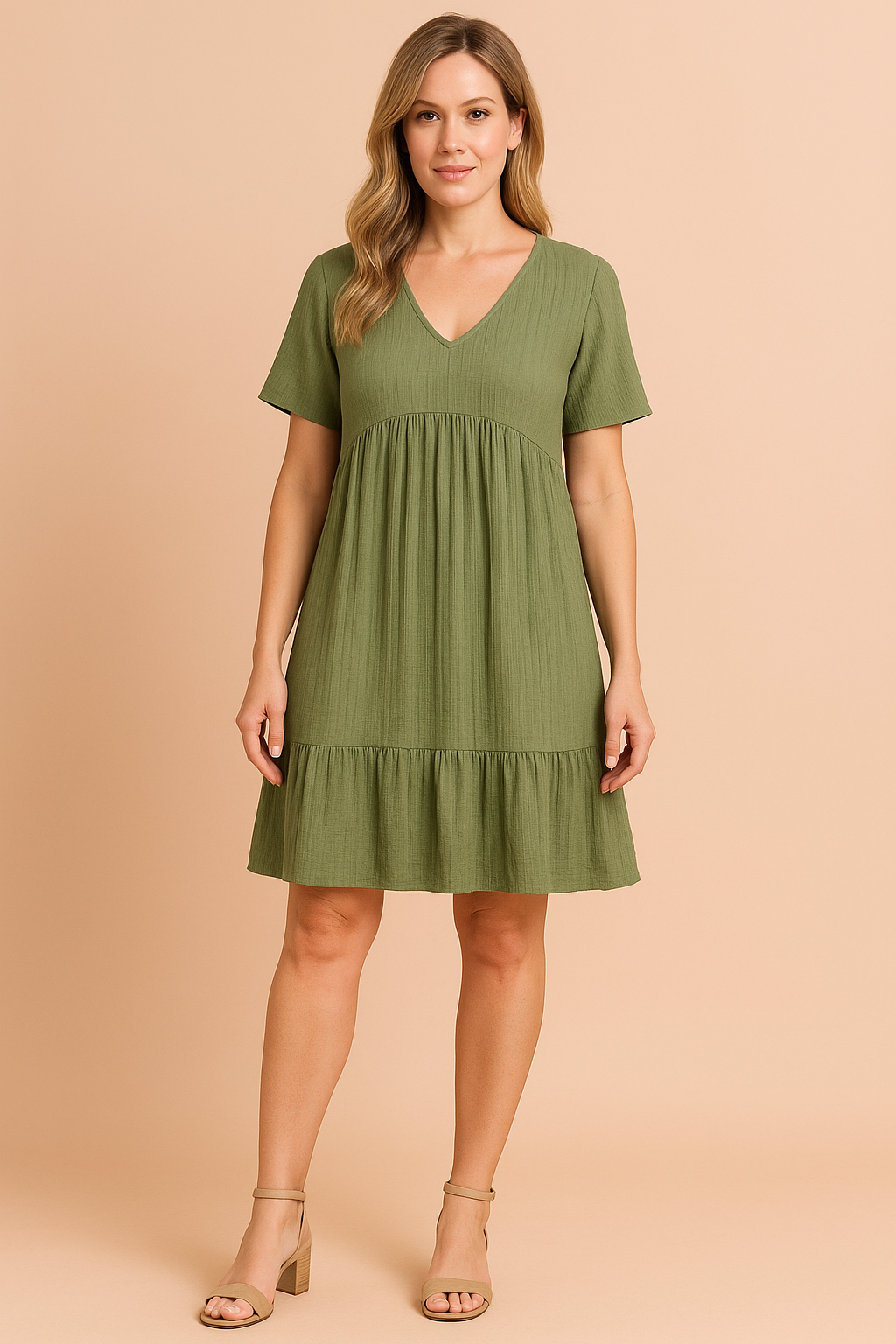 Alira | Casual V-Neck Mini Dress 4