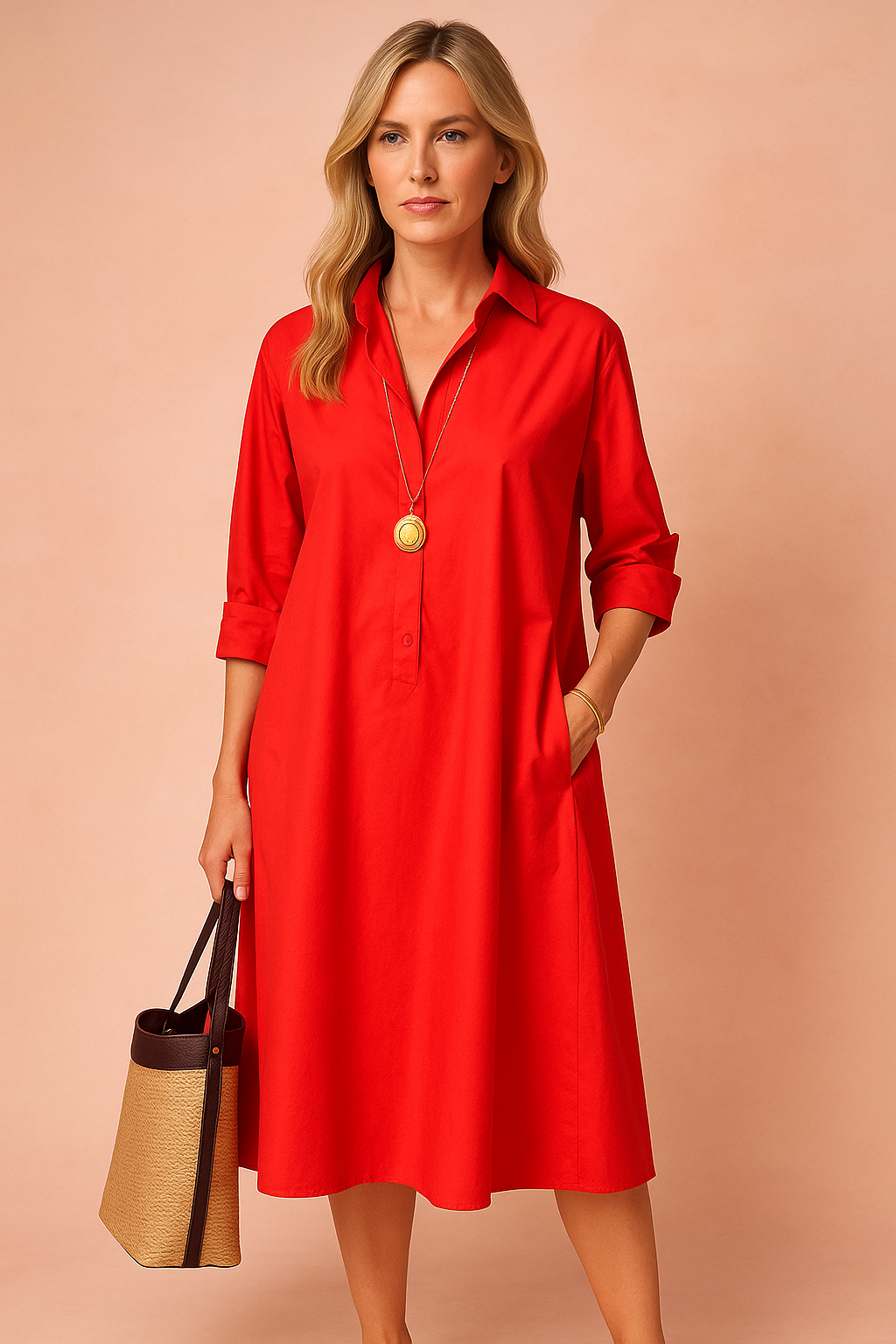 Amara | Minimalist Loose Fit Shirt with Pockets 0