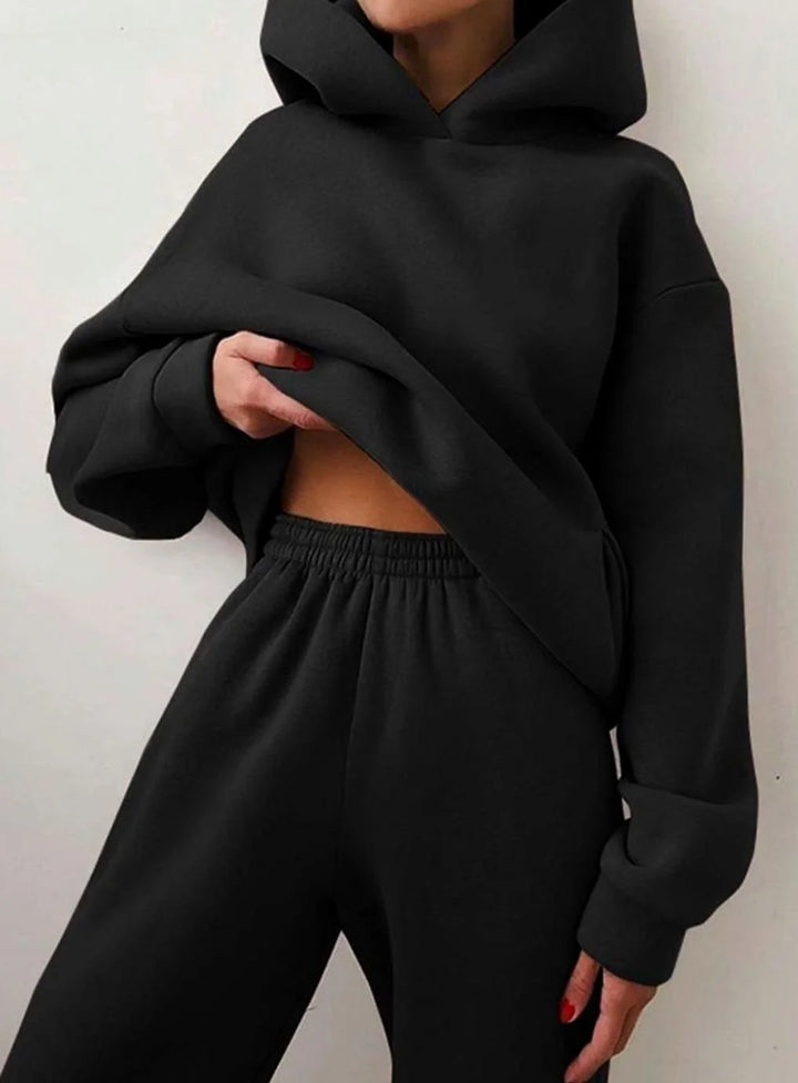 Amelie | Women's Oversized Hooded Knit Sweater with Jogging Pants Set 7