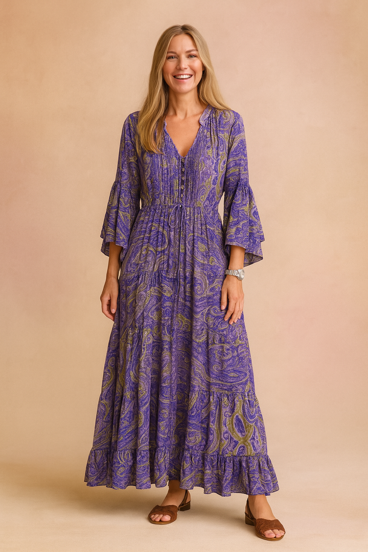 Anna | Flowy Boho Dress with Long Sleeves 1