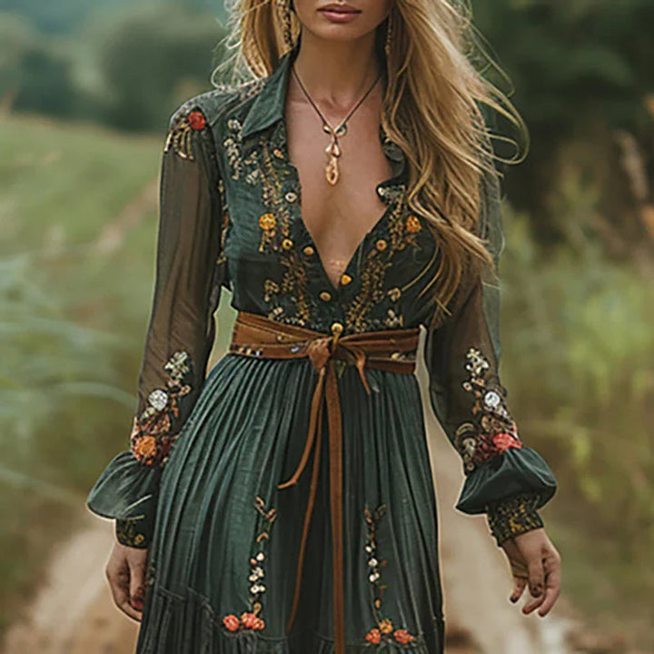Bohemian Floral Maxi Dress for Women - Effortless Elegance 1
