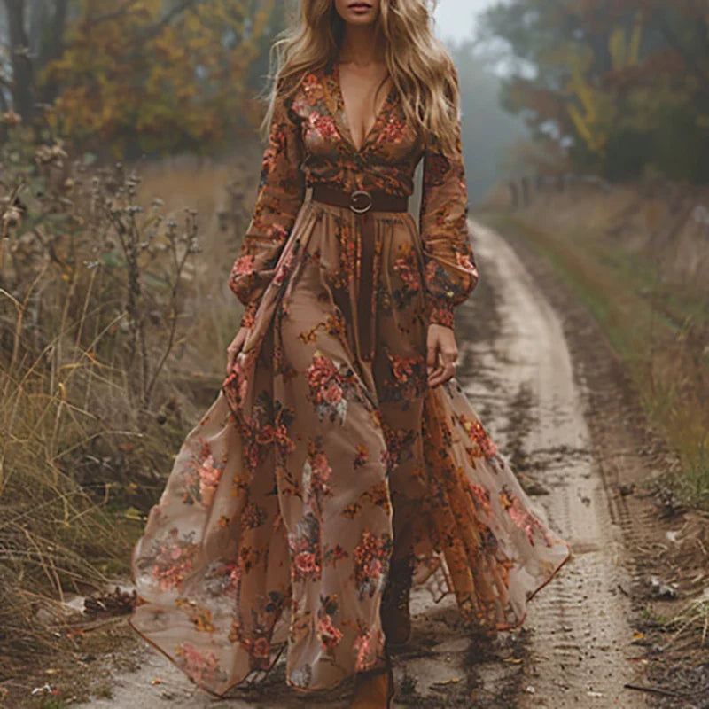 Bohemian Floral Maxi Dress for Women - Effortless Elegance 3