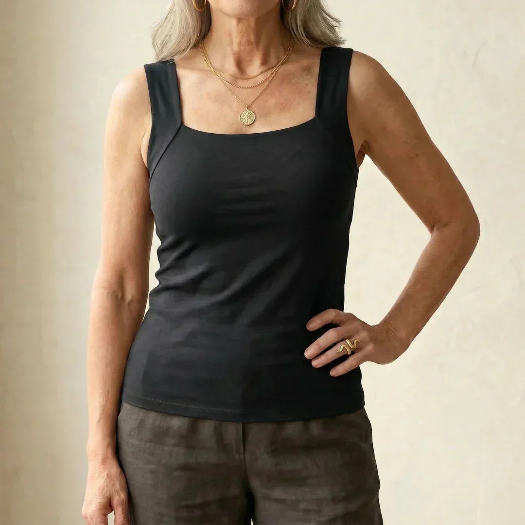 Breathable Tank Top with Integrated Bra for Women - Comfort & Style 0