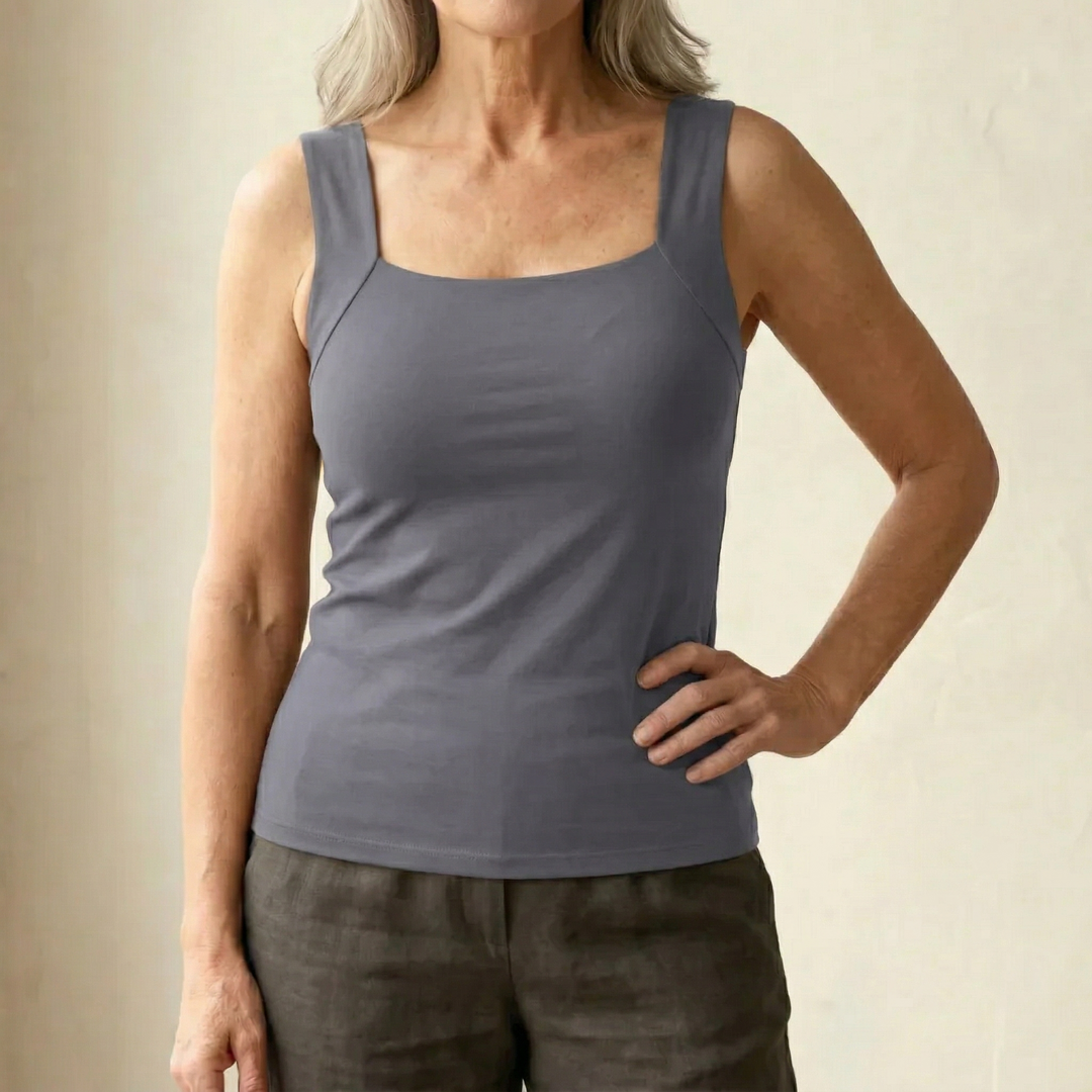 Breathable Tank Top with Integrated Bra for Women - Comfort & Style 10