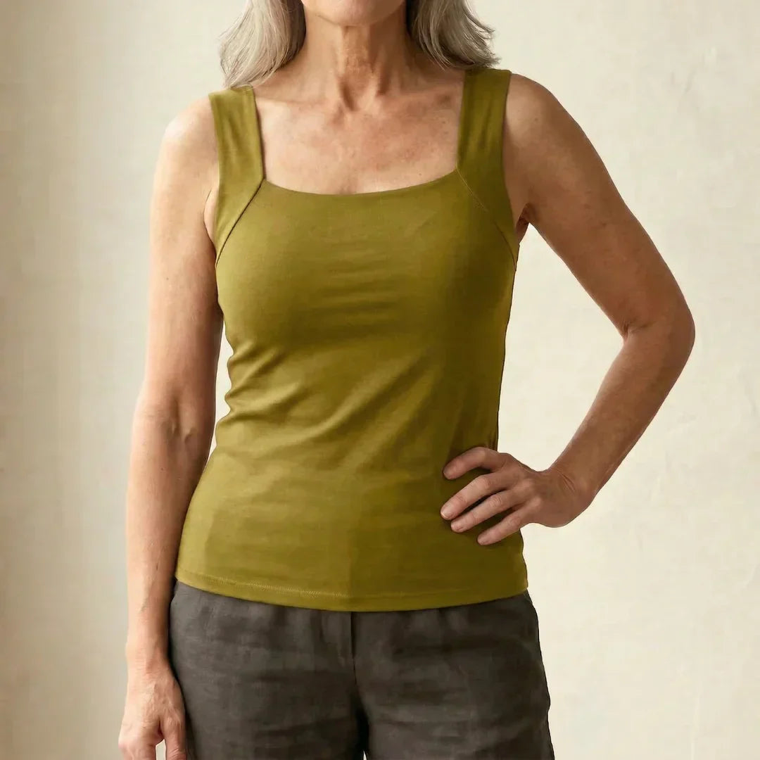 Breathable Tank Top with Integrated Bra for Women - Comfort & Style 11