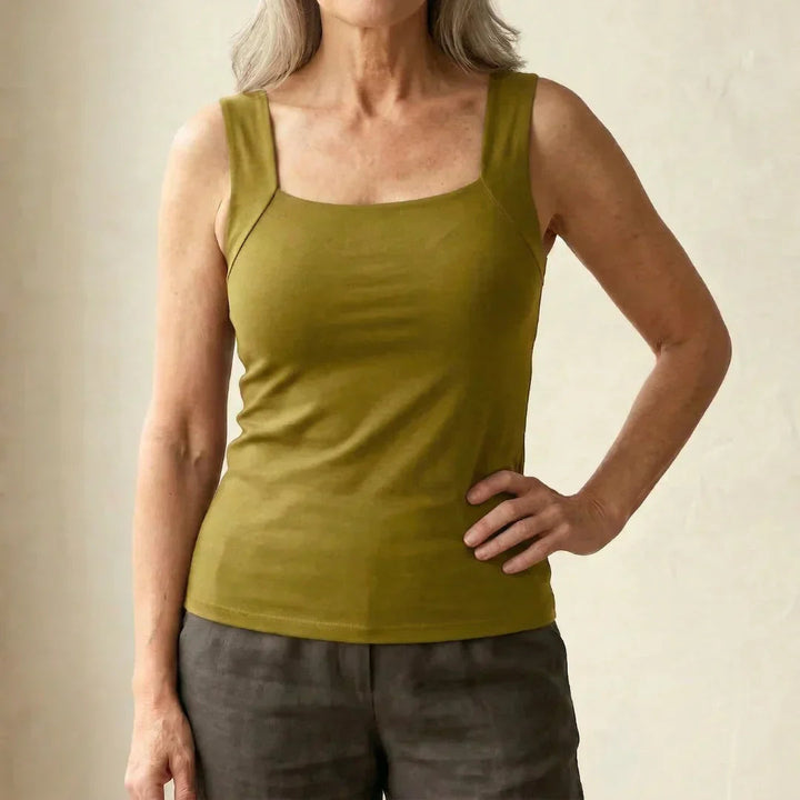 Breathable Tank Top with Integrated Bra for Women - Comfort & Style 11