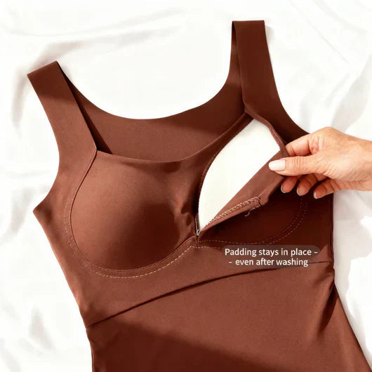 Breathable Tank Top with Integrated Bra for Women - Comfort & Style 4