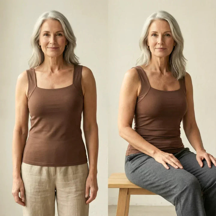 Breathable Tank Top with Integrated Bra for Women - Comfort & Style 6