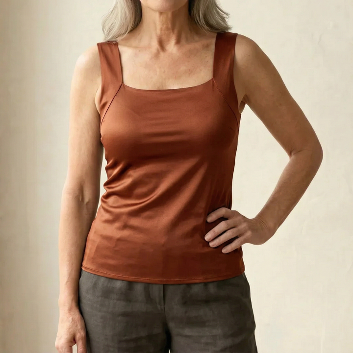 Breathable Tank Top with Integrated Bra for Women - Comfort & Style 9