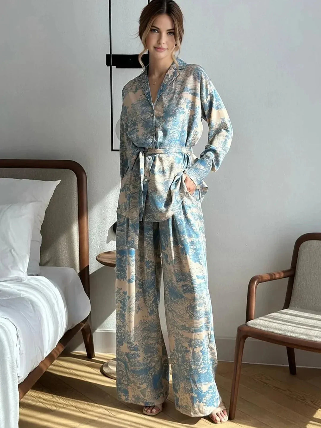 Britta | Women's Casual Two-Piece Print Set 0