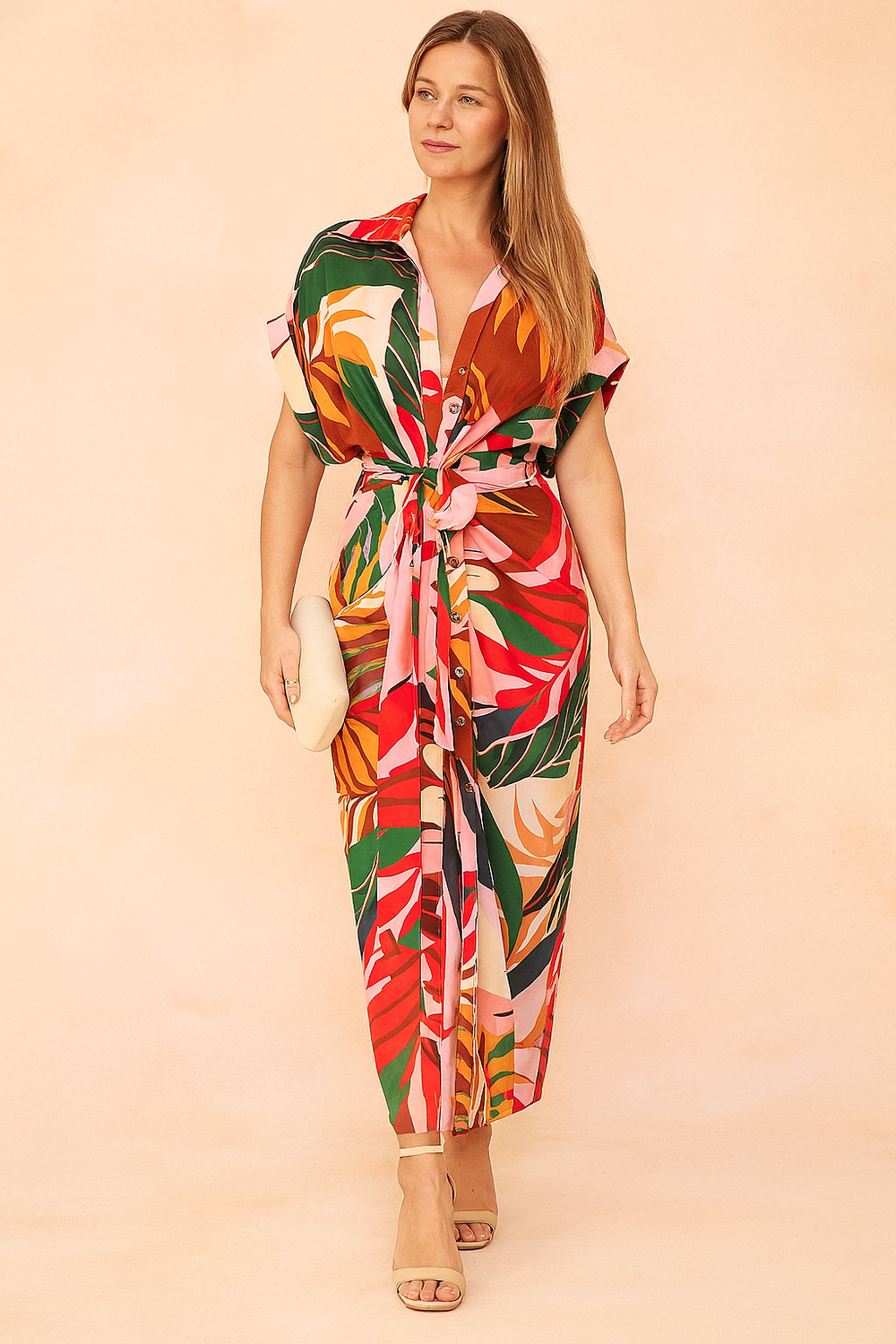CHARLOT | Chic Summer Maxi Dress with Bow 1