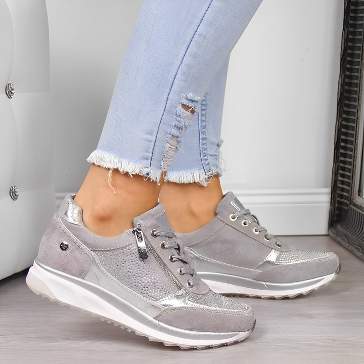 Comfortable Sneakers with Arch Support and Zip Closure for Active Lifestyle 0