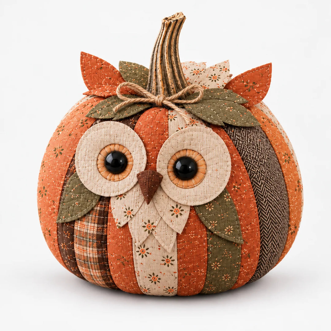 Cozykin – Patchwork Animal Pumpkin Sewing Kit 0