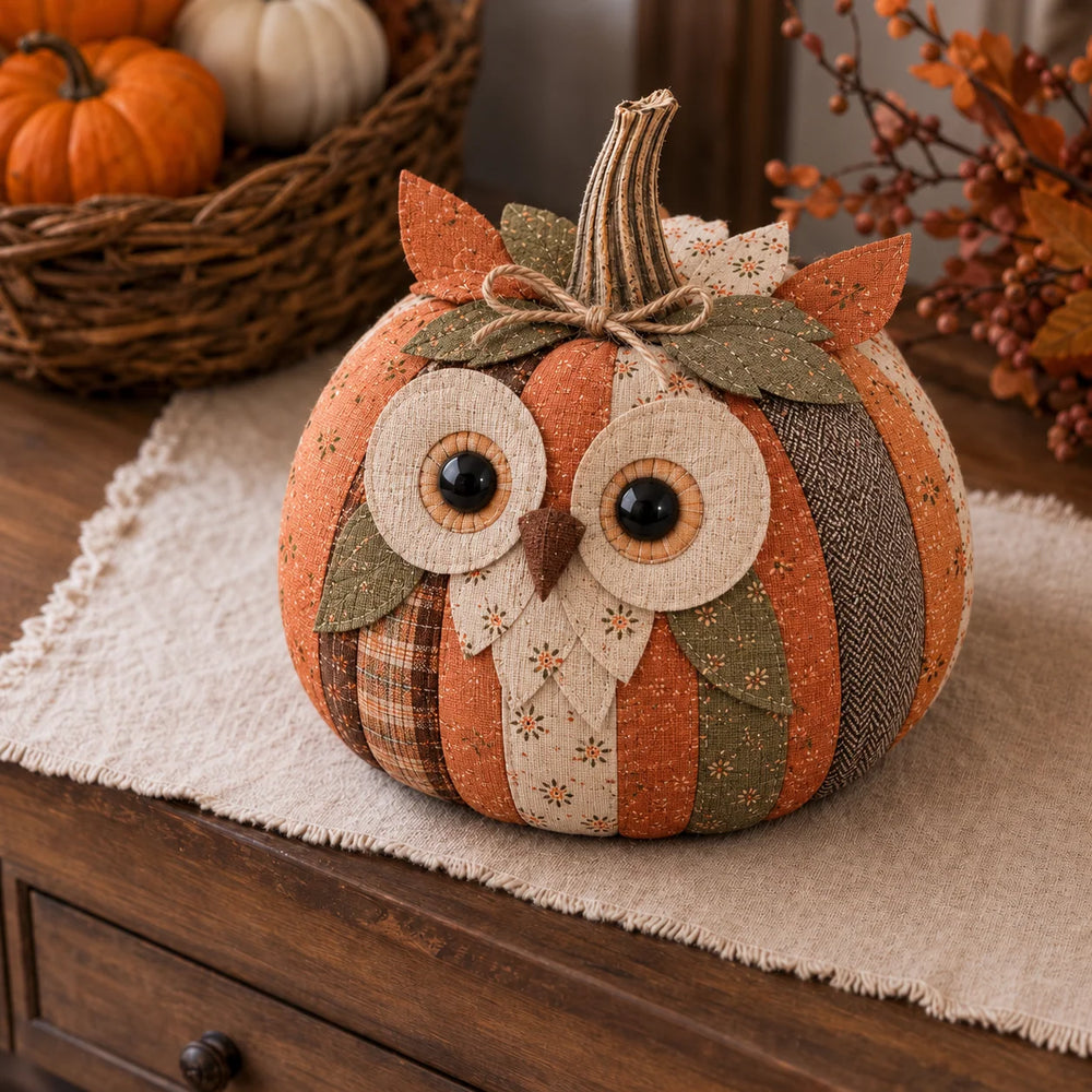 Cozykin – Patchwork Animal Pumpkin Sewing Kit 1