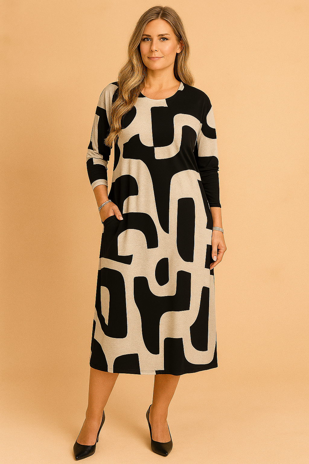 EMMA | Art Print Maxi Dress 0