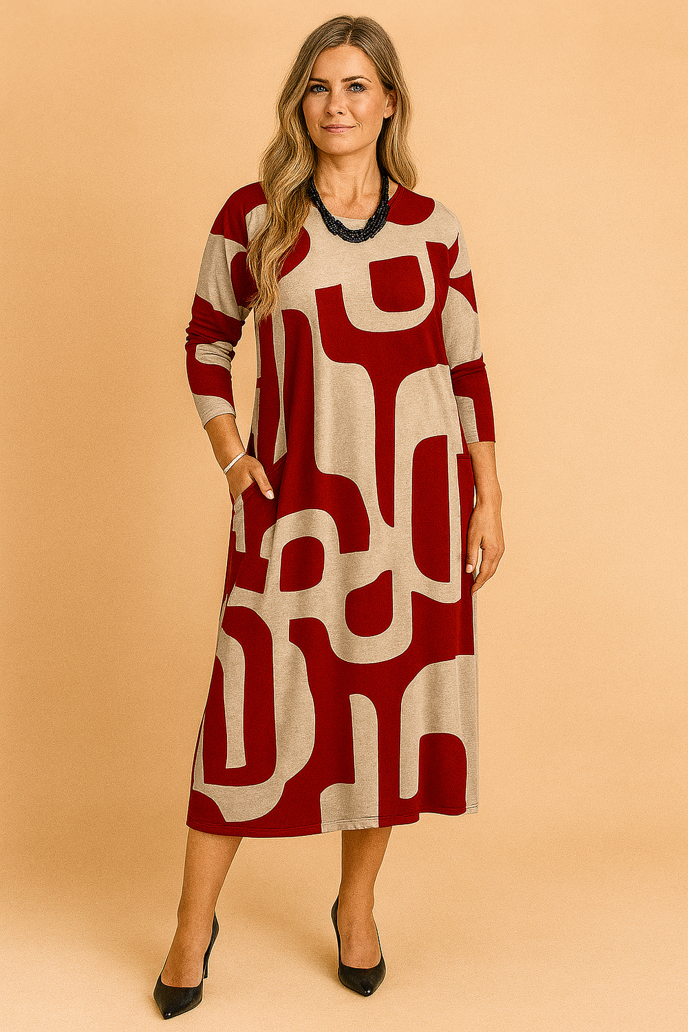 EMMA | Art Print Maxi Dress 1