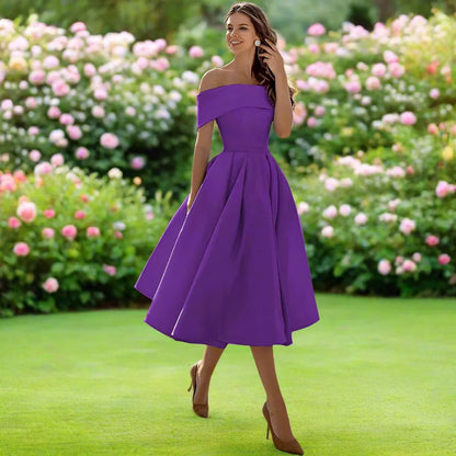 Elegant Strapless Midi Dress for Summer Events 11