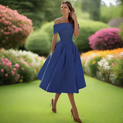 Elegant Strapless Midi Dress for Summer Events 16