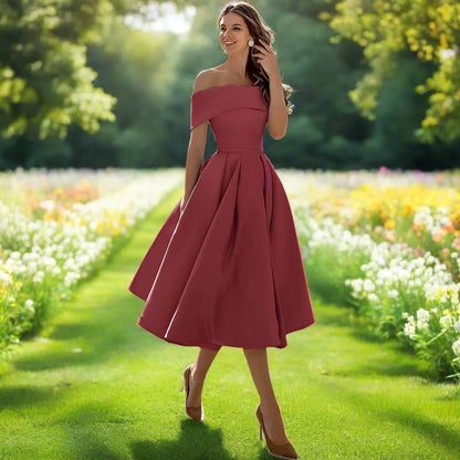 Elegant Strapless Midi Dress for Summer Events 17