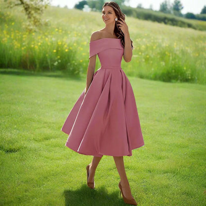 Elegant Strapless Midi Dress for Summer Events 4