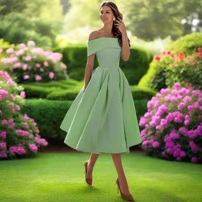 Elegant Strapless Midi Dress for Summer Events 7