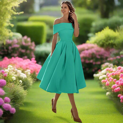 Elegant Strapless Midi Dress for Summer Events 8
