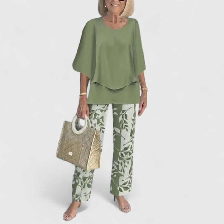 Elegant Two-Piece Set - Stylish Women's Outfit for Summer, Versatile Women's Clothing for Casual to Evening Wear 0