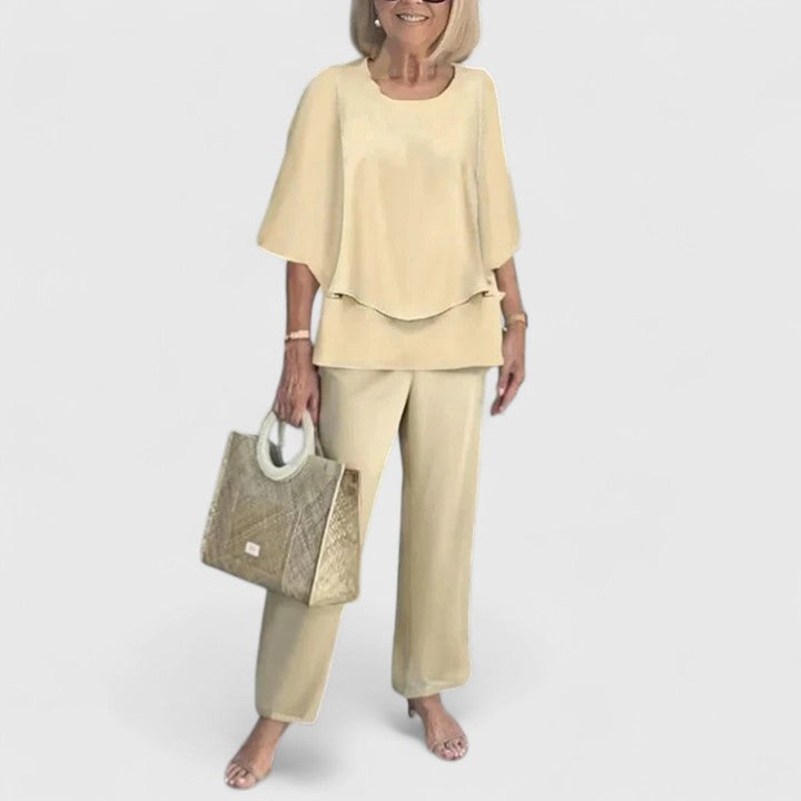 Elegant Two-Piece Set - Stylish Women's Outfit for Summer, Versatile Women's Clothing for Casual to Evening Wear 3