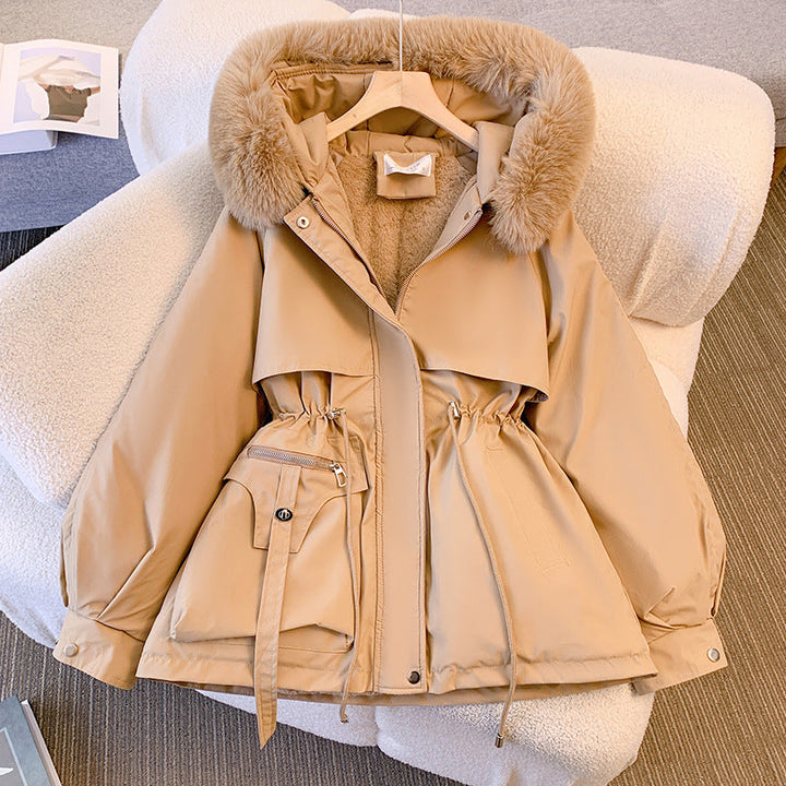 Elegant Warm Winter Coat for Women with Hood and Functional Pockets 4