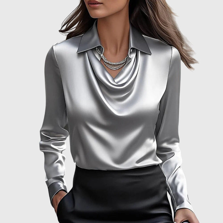Elegant Women's Blouse - Chic Summer Tops for Women, Flattering Fit, Versatile Style for Any Occasion 1