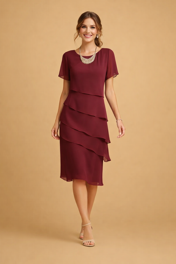 Elegant Women’s Chiffon Dress Relaxed Fit for Spring and Summer 0