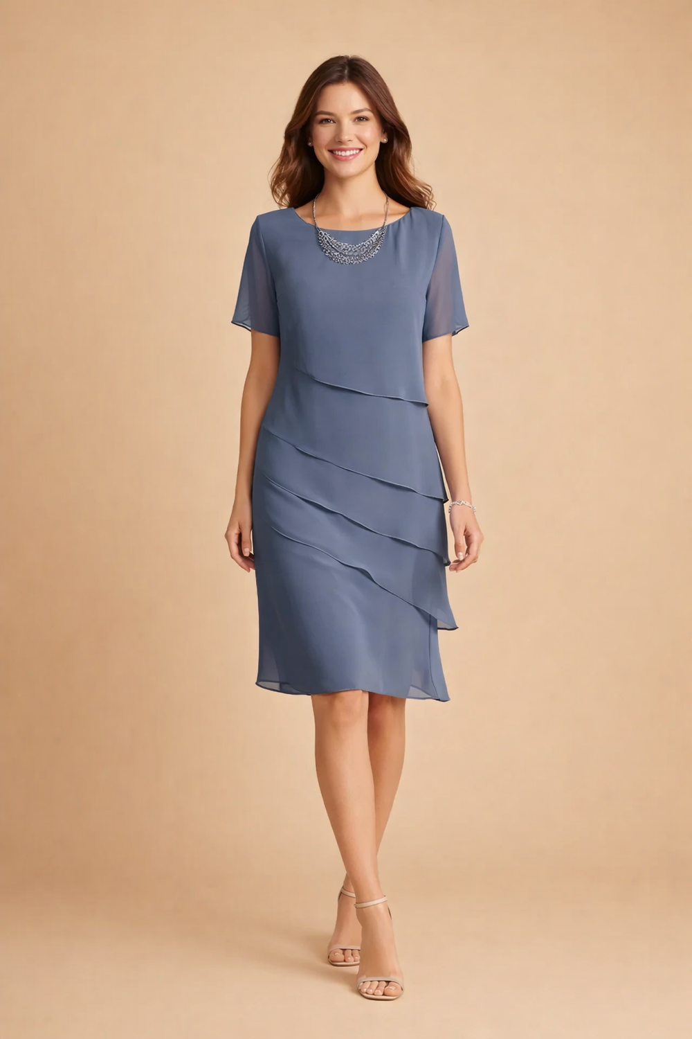 Elegant Women’s Chiffon Dress Relaxed Fit for Spring and Summer 1