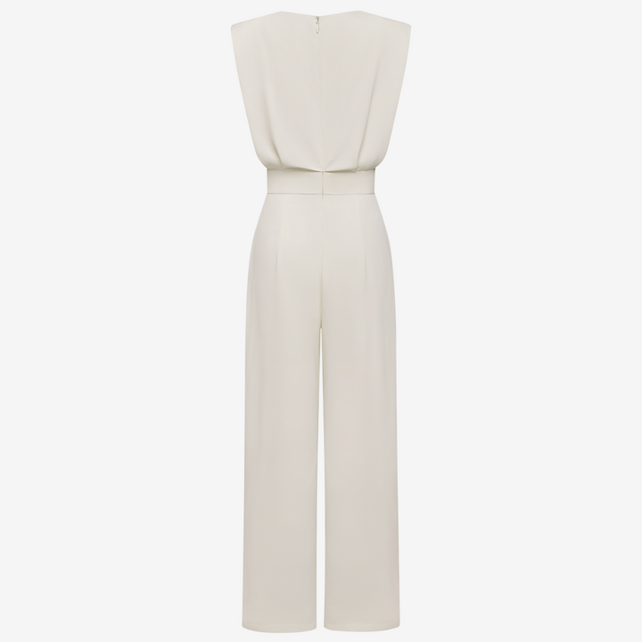 Elegant Women’s Jumpsuit with Defined Waist and Wide Leg Design 1