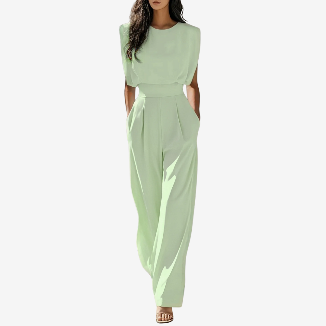 Elegant Women’s Jumpsuit with Defined Waist and Wide Leg Design 4