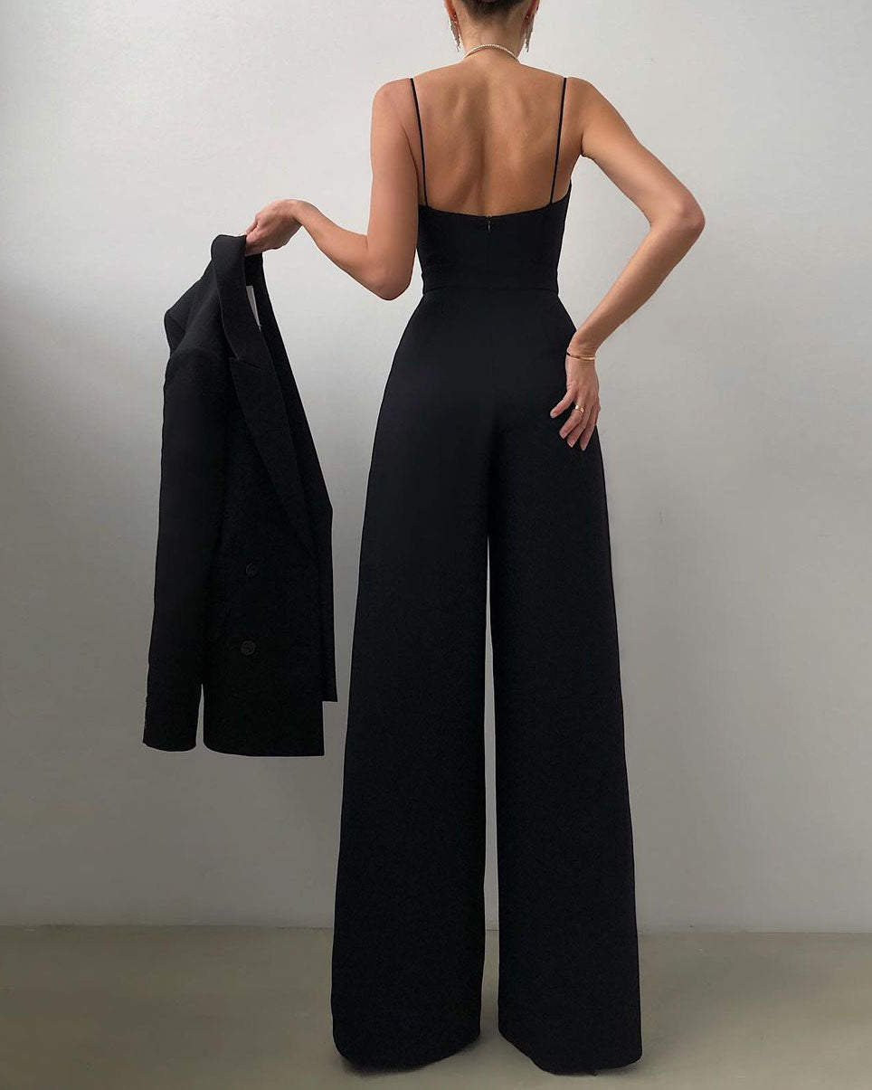 Elegant Women's Overall with High Waist and Slim Silhouette 2