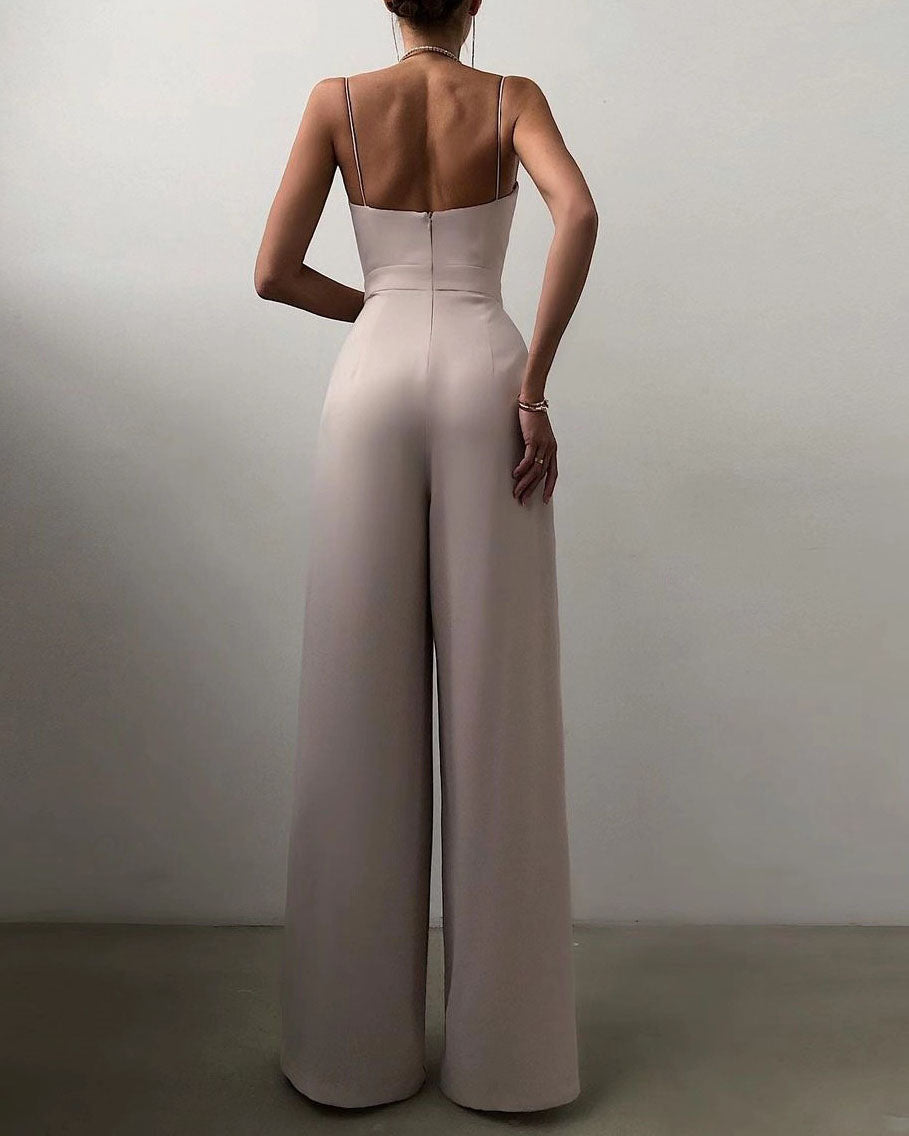 Elegant Women's Overall with High Waist and Slim Silhouette 4