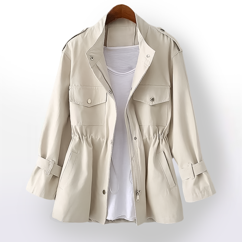 Elegant Women's Trench Coat Lightweight Windproof Outerwear 0