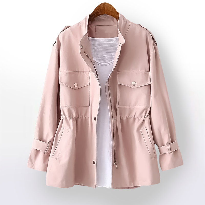 Elegant Women's Trench Coat Lightweight Windproof Outerwear 1