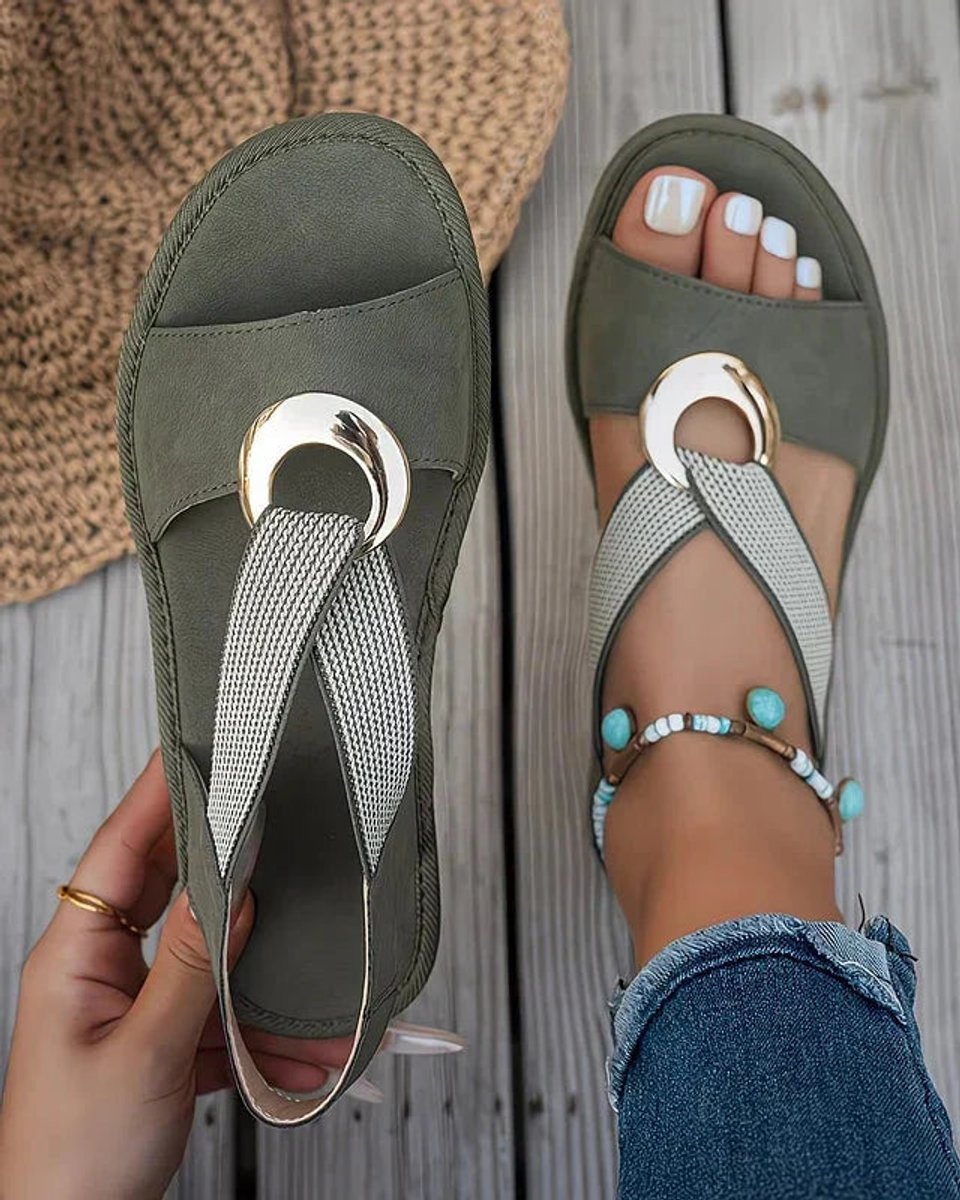 Elisabeth | Women's Orthopedic Comfort Sandals with Metal Buckle and Arch Support 1