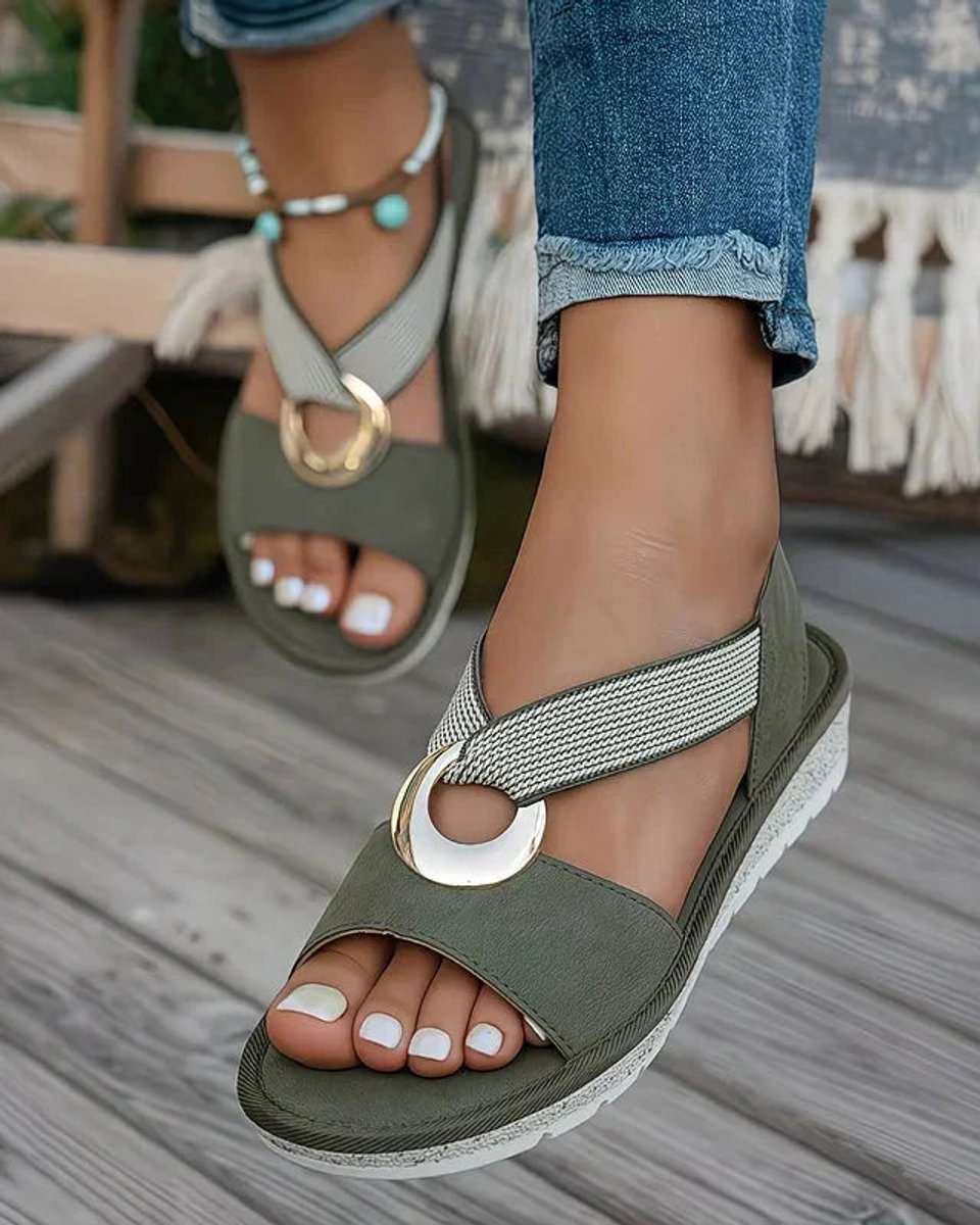 Elisabeth | Women's Orthopedic Comfort Sandals with Metal Buckle and Arch Support 5