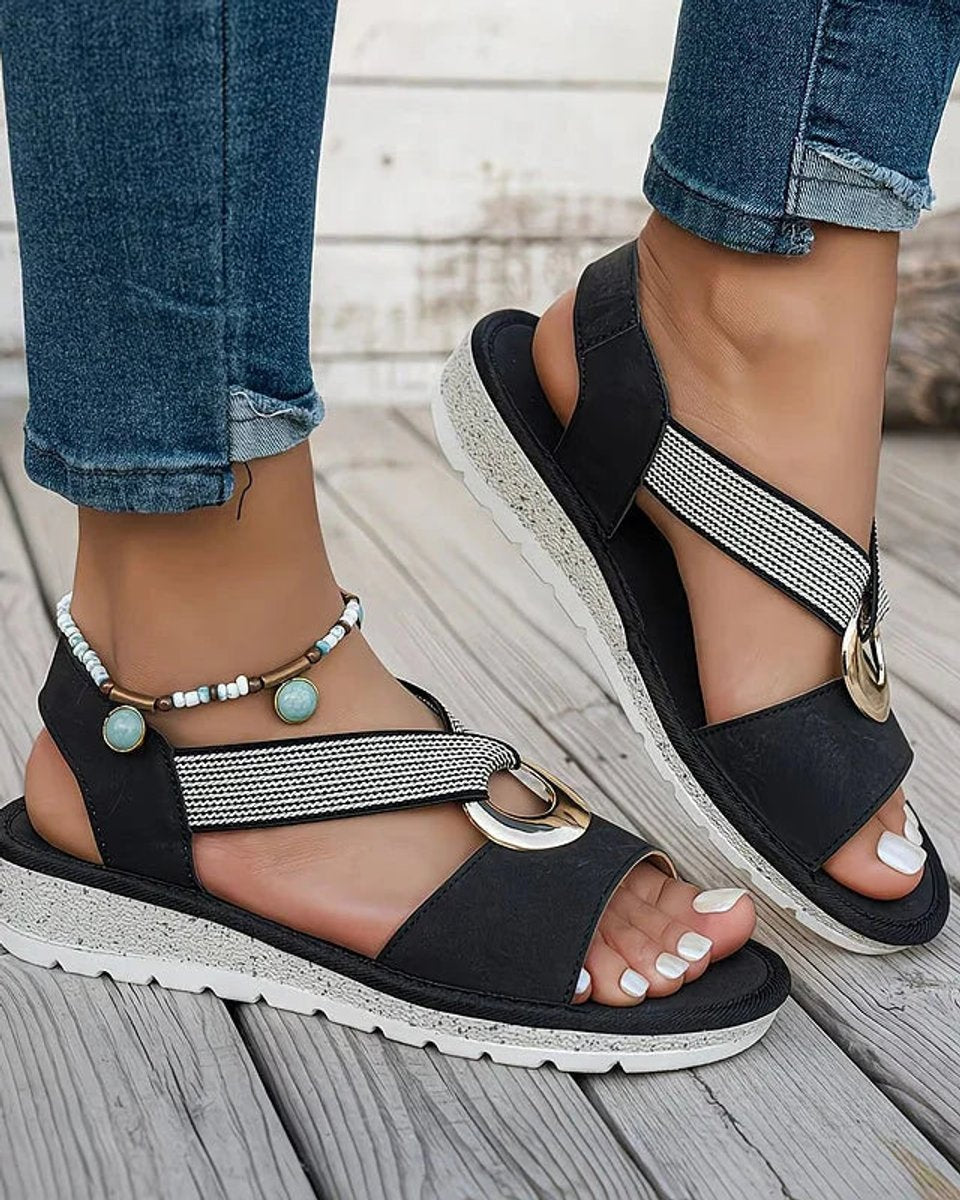 Elisabeth | Women's Orthopedic Comfort Sandals with Metal Buckle and Arch Support 6