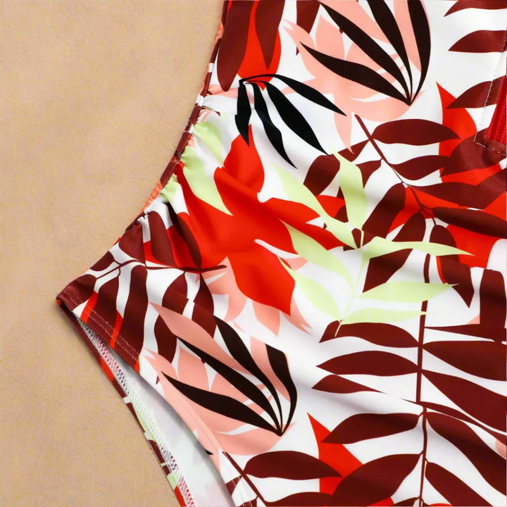 Elsa | Leaf Print Swimsuit 5