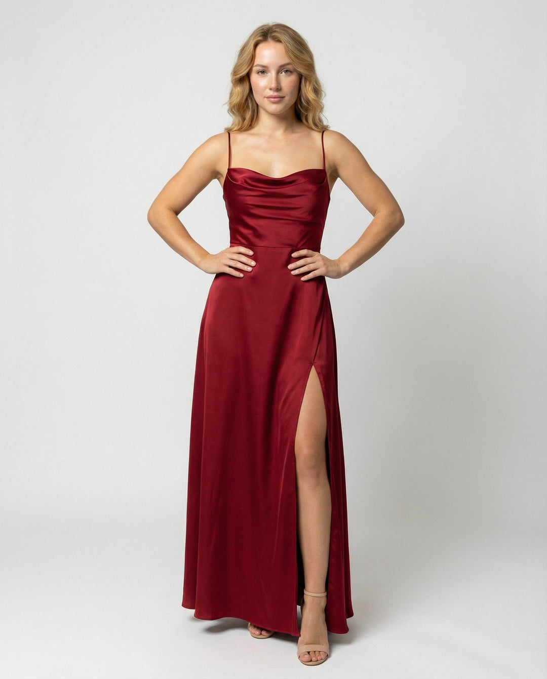 Floral Maxi Dress for Women - Elegant Long Dress with Leg Slit for Summer Events 0