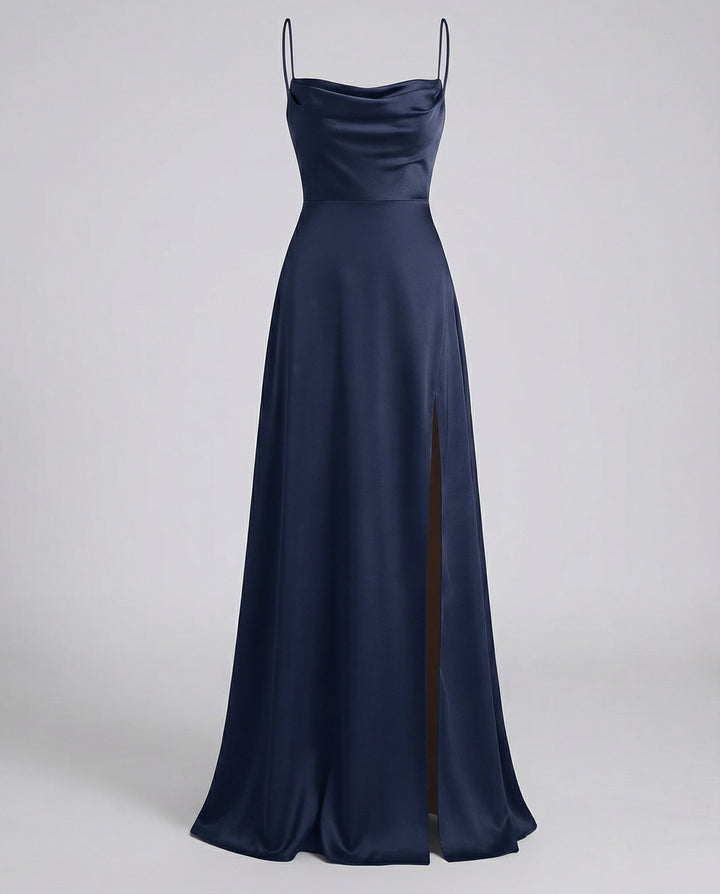 Floral Maxi Dress for Women - Elegant Long Dress with Leg Slit for Summer Events 5