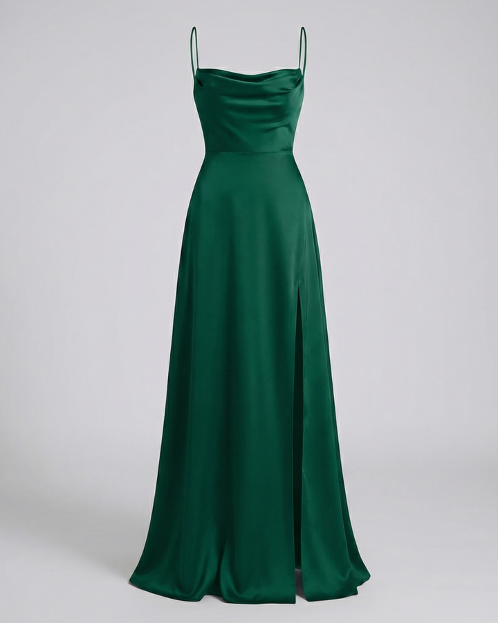 Floral Maxi Dress for Women - Elegant Long Dress with Leg Slit for Summer Events 6