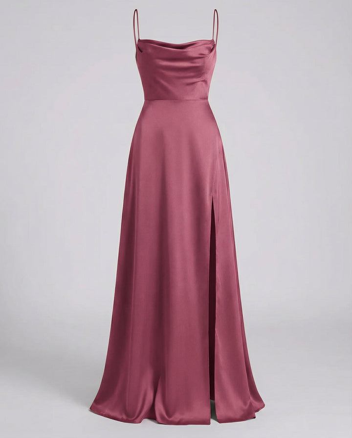 Floral Maxi Dress for Women - Elegant Long Dress with Leg Slit for Summer Events 7