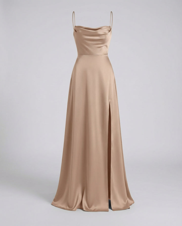 Floral Maxi Dress for Women - Elegant Long Dress with Leg Slit for Summer Events 8
