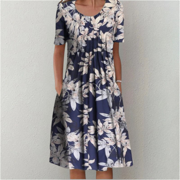 Floral Midi Dress for Women | Casual A-Line Style 11