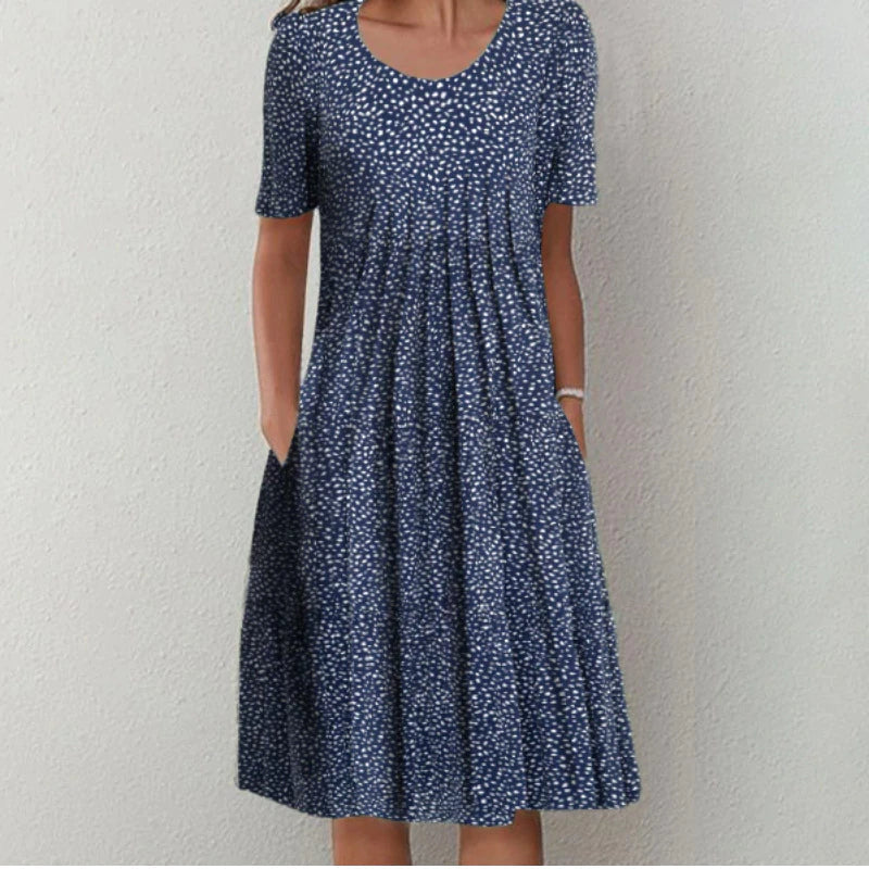 Floral Midi Dress for Women | Casual A-Line Style 12